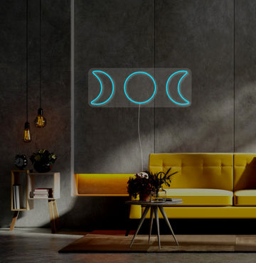 LED neon "3 Phases of the Moon"