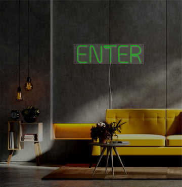 LED neon "Enter"