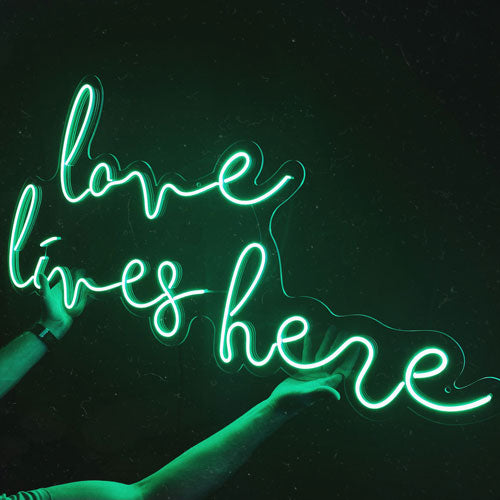 LED-неон «Love lives here»