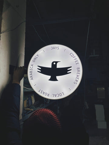 Street sign with your logo/text in 45x45 cm format