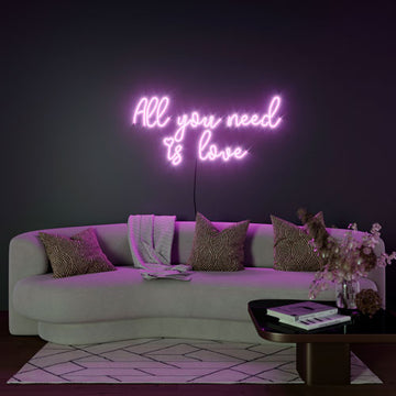 LED neon "All you need is love"