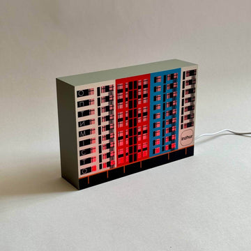 Lamp with your logo/text in the format 20x14 cm