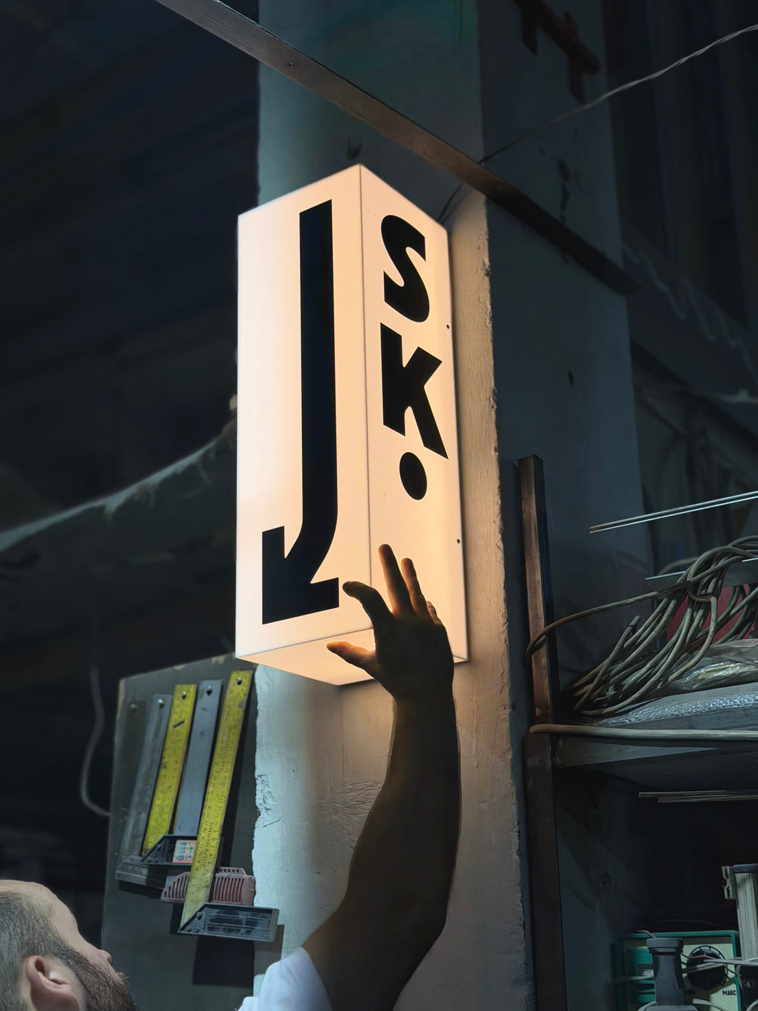 Street sign with your logo/text in the format 60x20x20 cm