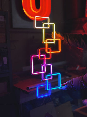 LED neon "Abstract Rectangles"