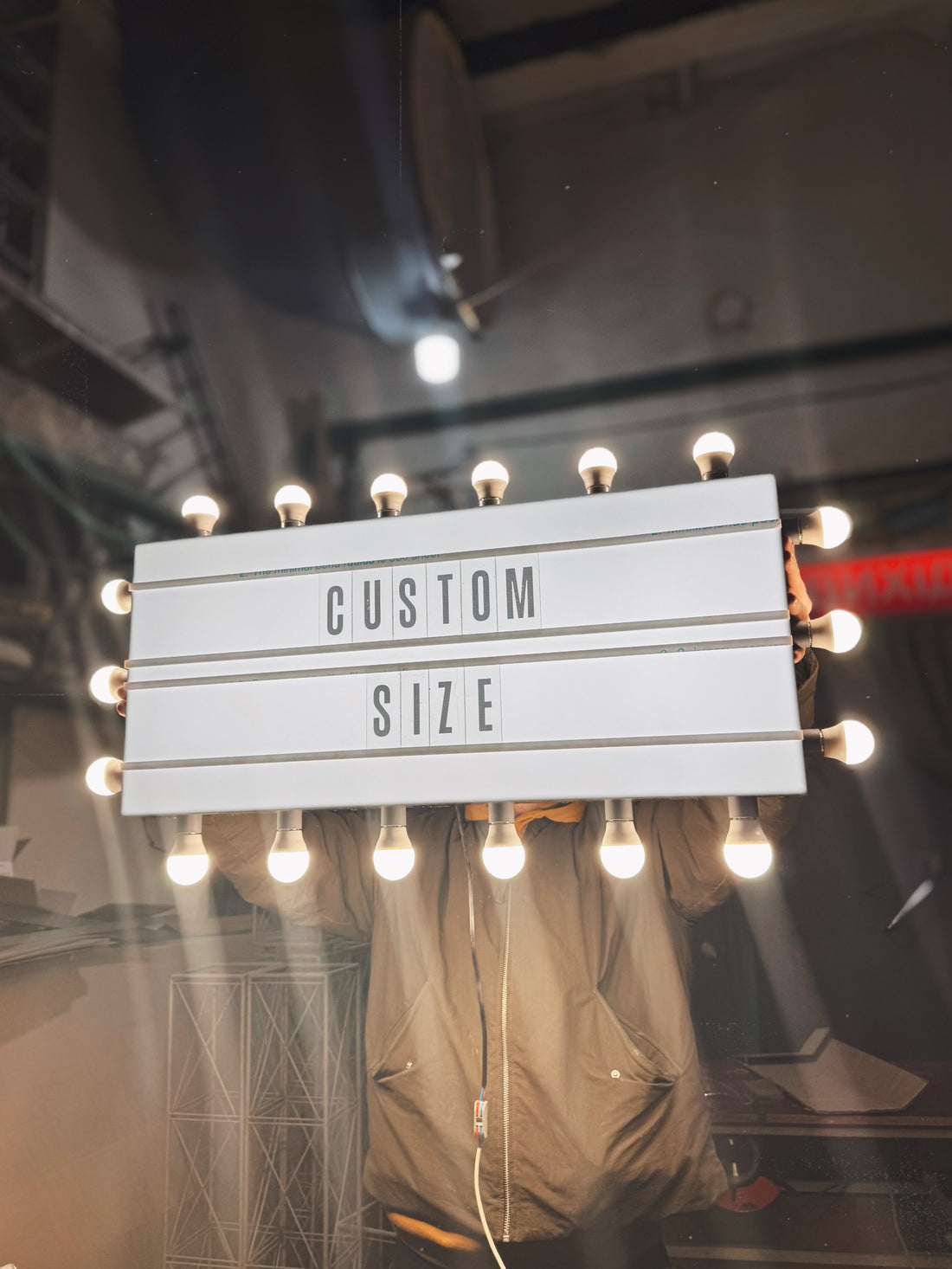 Cinema Lightbox with your logo/text in the 80x35х10 cm format