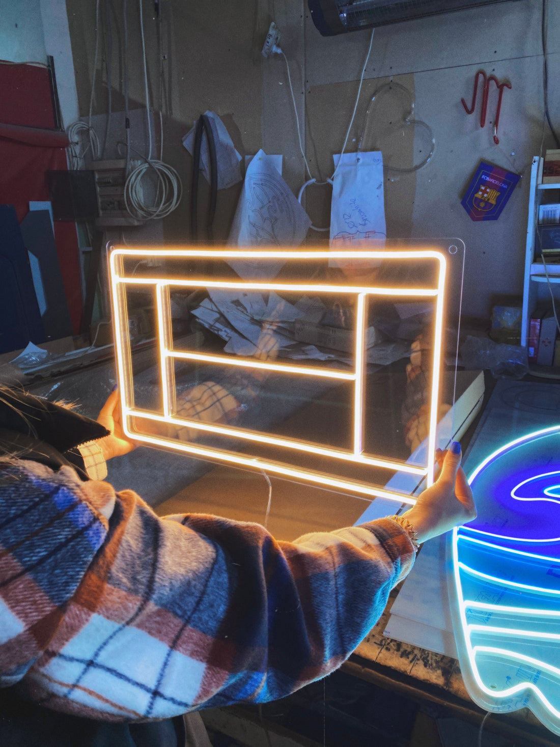 LED neon "Tennis court"