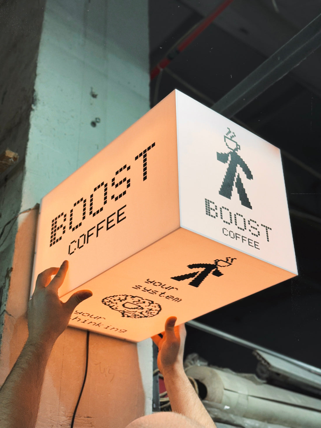 Street sign with your logo/text in the format 50x30x30 cm