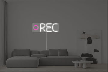 LED neon "Rec"