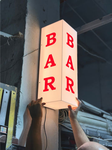 Вулична вивіска "BAR" 60х20х20 см