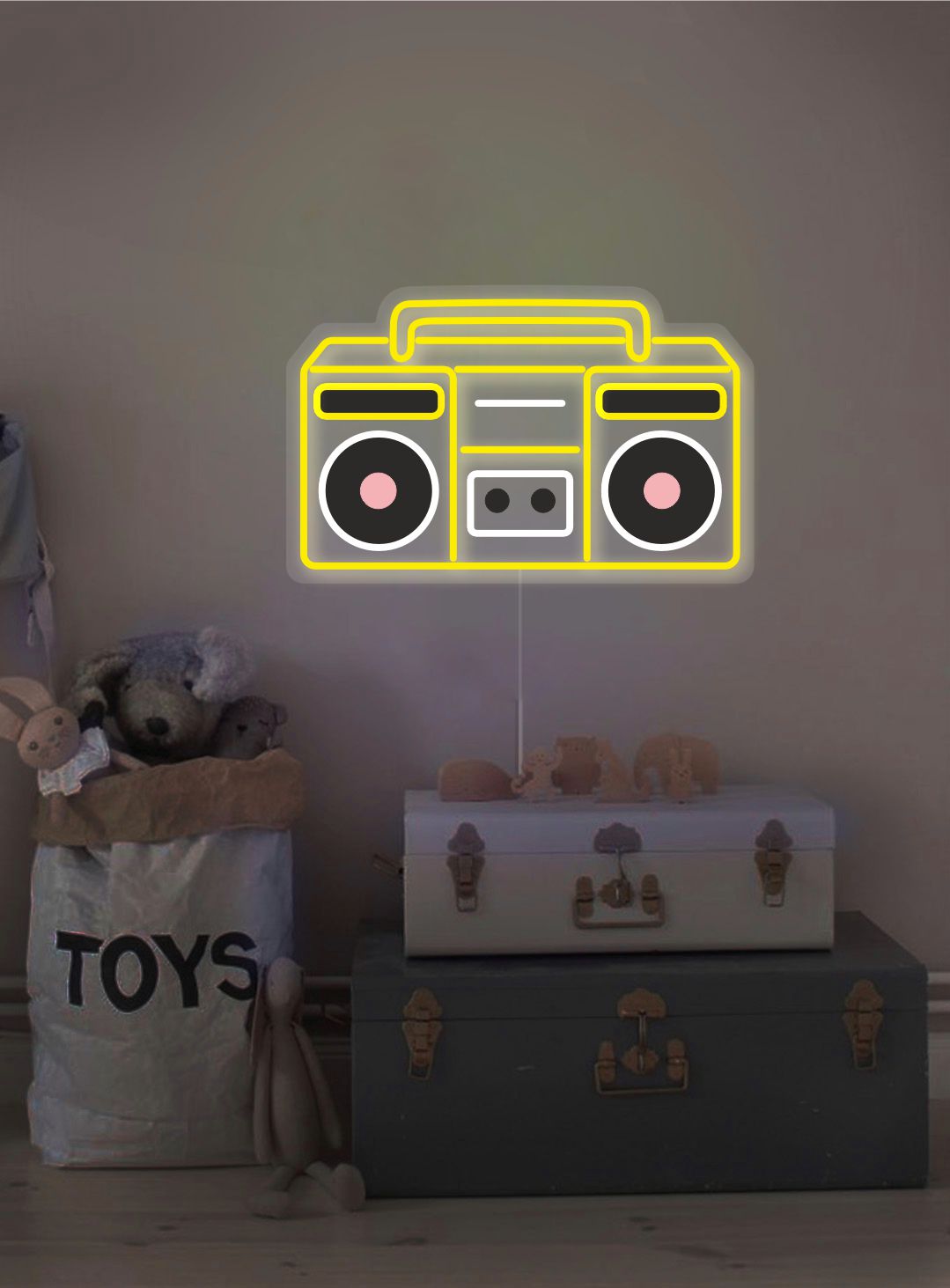 LED neon "Boombox"