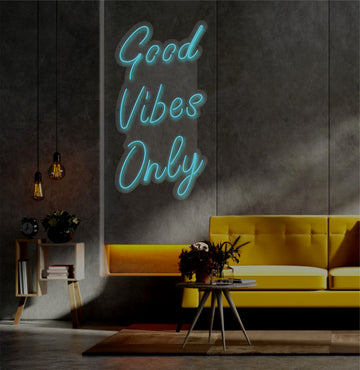 LED neon "Good Vibes Only"