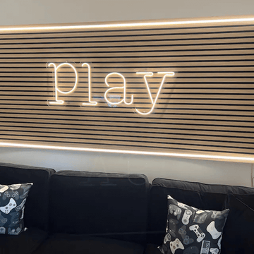 LED neon "Play"