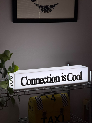 Lamp with your logo/text in the 50х10х10 cm format