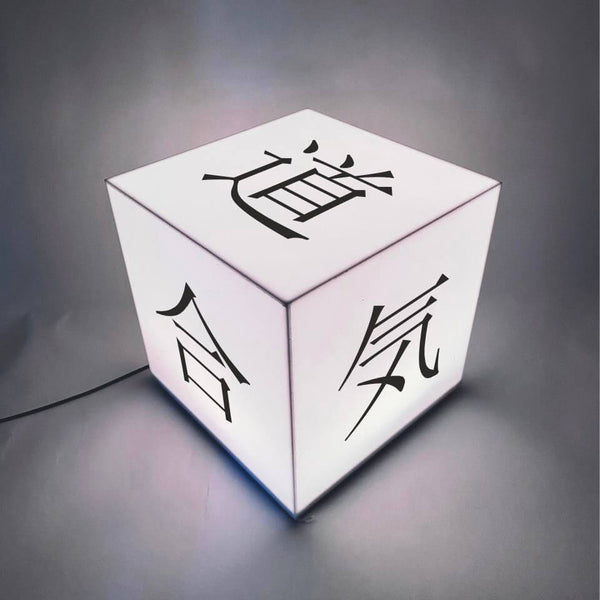 RGB Настільний світильник “Куб” з вашим лого або текстом