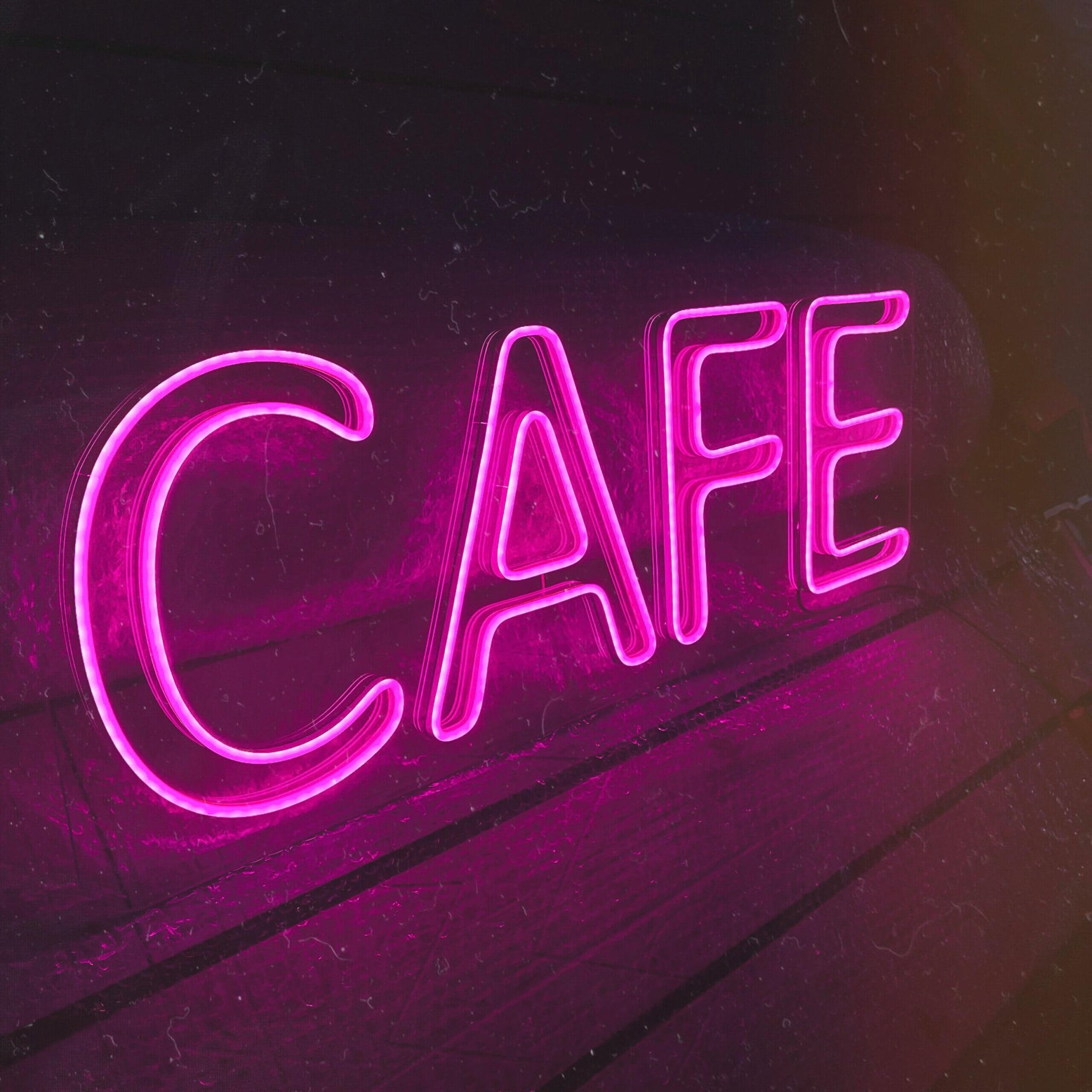 LED neon "CAFE"