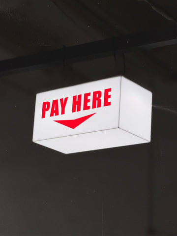 Світильник "Pay here" 30х15х15 см