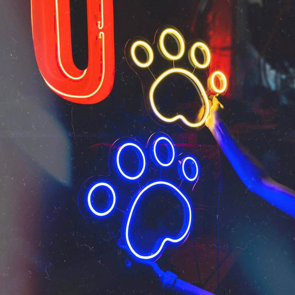LED neon "Paw"