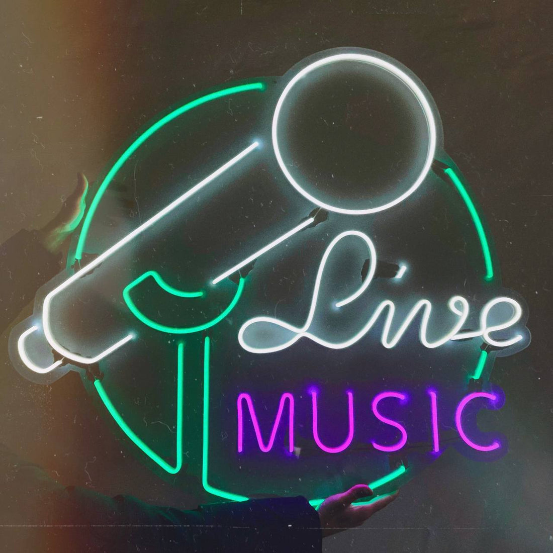 LED neon "Live Music"