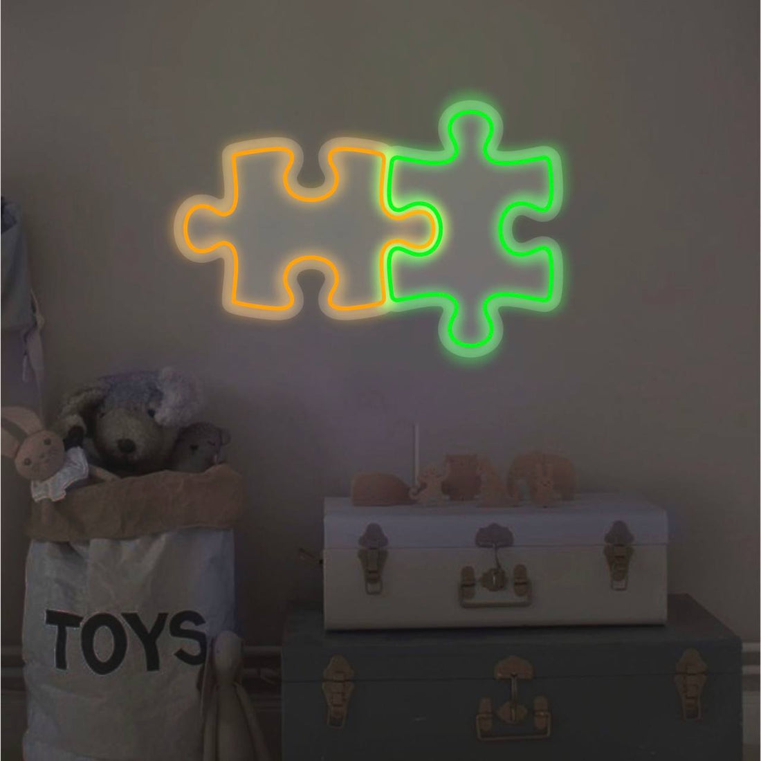 LED neon "2 puzzles"