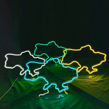 LED neon "Map of Ukraine"