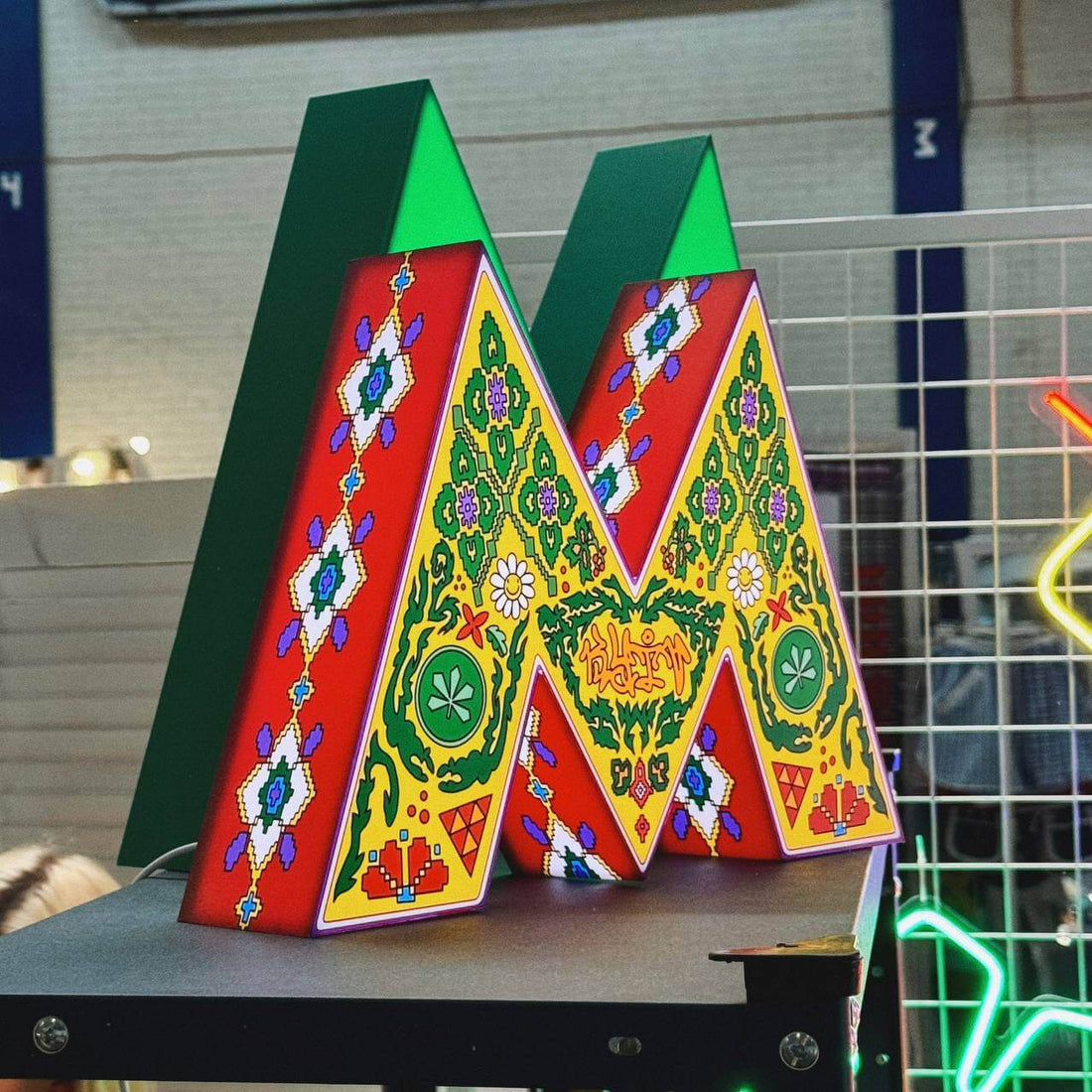 Three-dimensional letter-lamp “Metro”. NeonCentre x Sestry Feldman