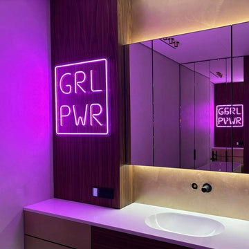 LED neon "GRL PWR / Girl Power"