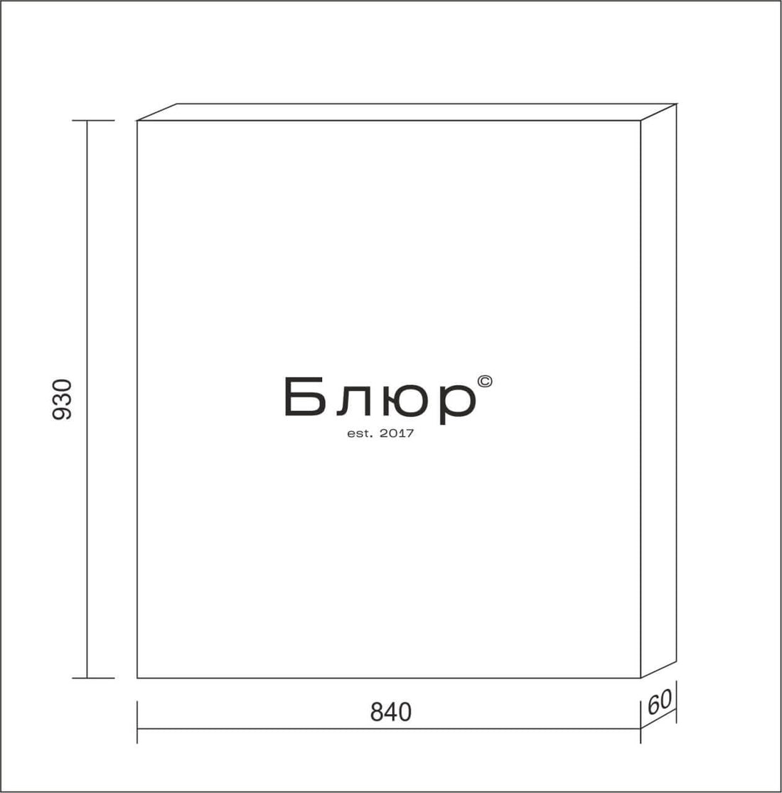 Street sign with your logo/text, format 84x93x6 cm