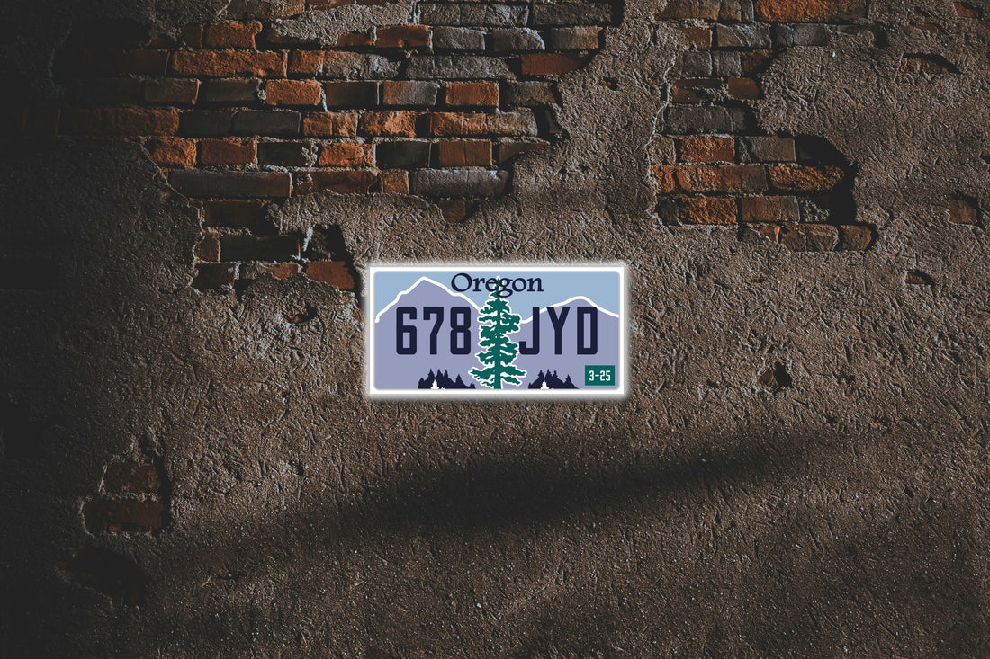 Lamp "Oregon License Plate"